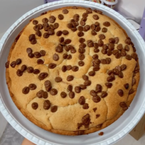 Torta cookie com Nutella - Grande