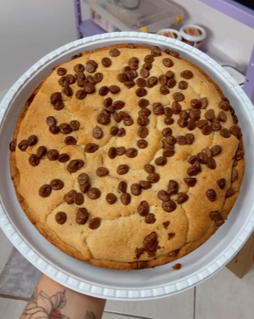 Torta cookie com Nutella - Grande